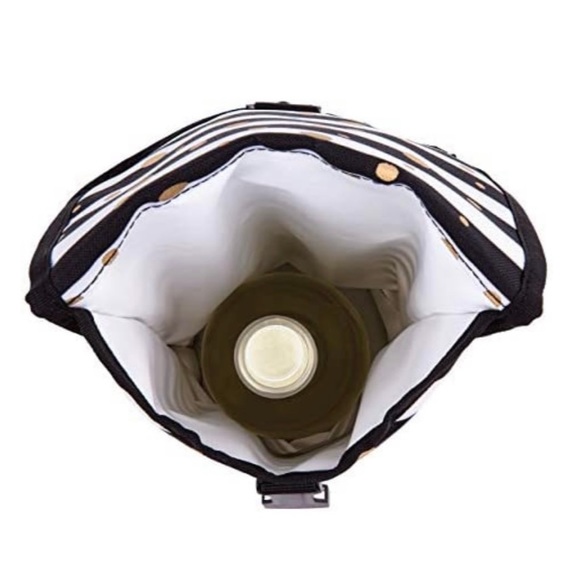 PackIt Freezable Wine Bag | Celebration Dot | Black & White Stripes - Picture 2 of 15